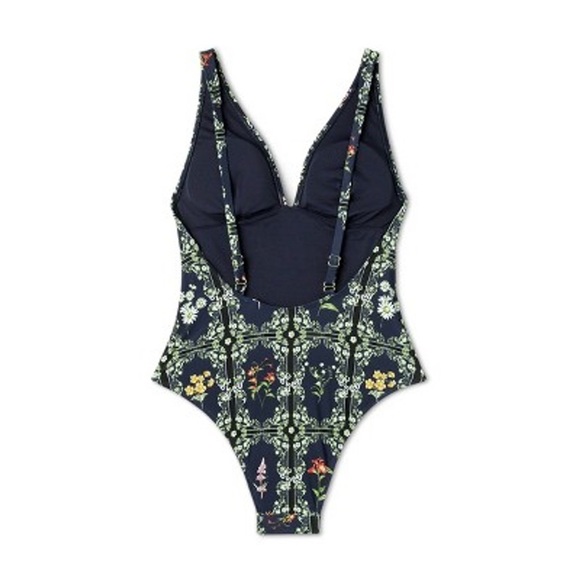 Agua Bendita X Target Dainty Floral Tile Print Cheeky One Piece Swimsuit - Picture 4 of 16